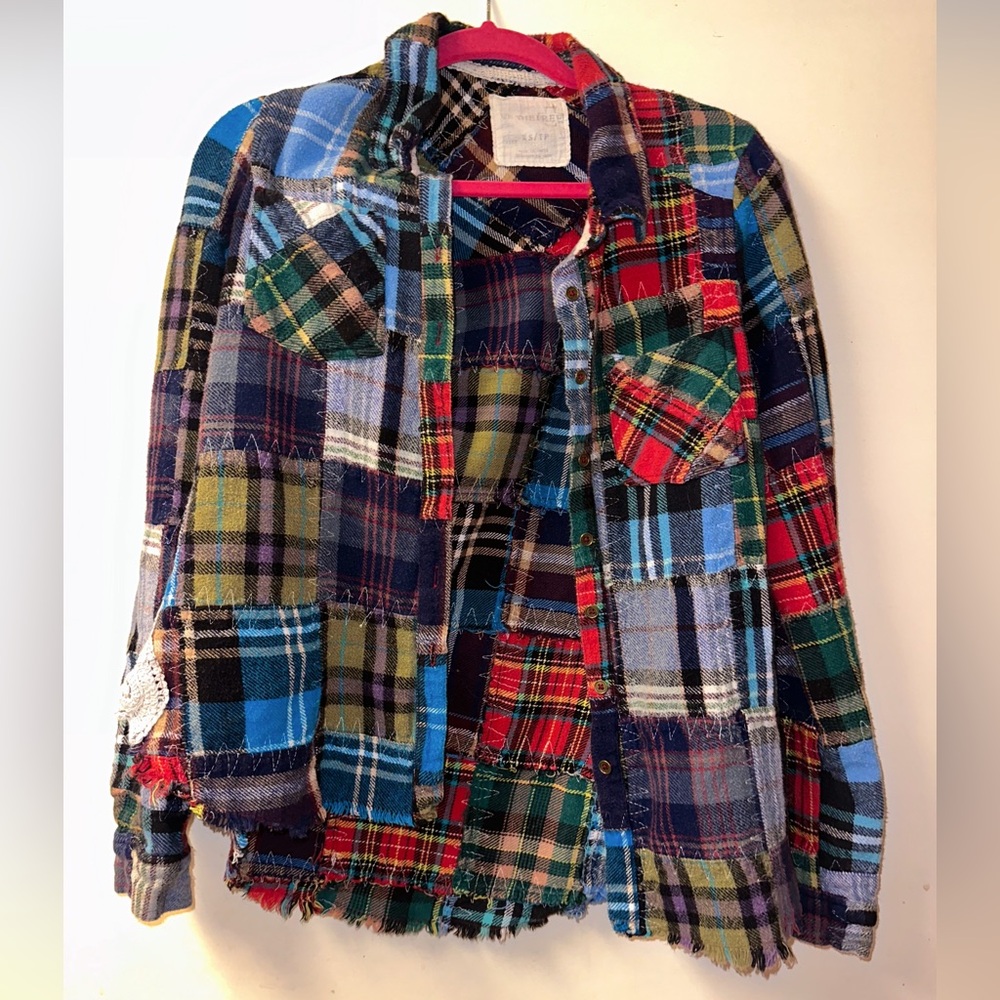 Free People patchwork flannel